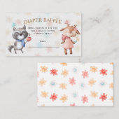 Forest Friends Luier Verloting Ticket Enclosure Informatiekaartje (Voorkant / Achterkant)