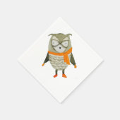Forest Friends Owl Servet (Hoek)