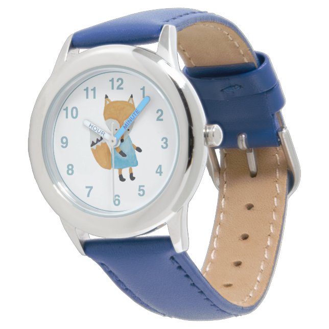 Forest Friends Schattig klein Woodland Fox Horloge (Gekanteld)