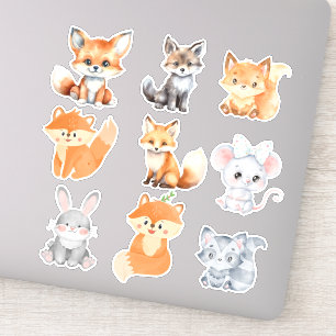 Forest Friends: Schattige boswezens Sticke Sticker