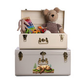 Forest Friends Sleeping Beer Nursery Sticker