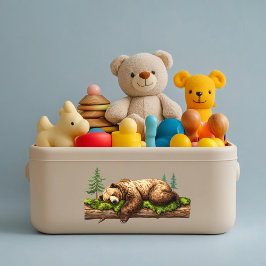 Forest Friends Sleeping Beer Nursery Sticker