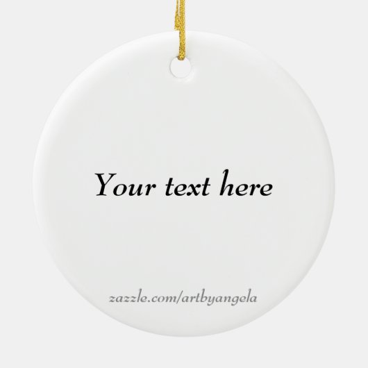 Forest Friends Tea Party Keramisch Ornament (Achterkant)