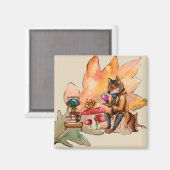 Forest Friends Tea Party Magneet (Voorkant / Achterkant)