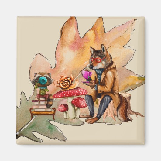 Forest Friends Tea Party Magneet (Voorkant)