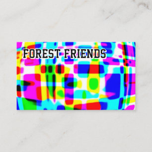 FOREST FRIENDS ( u kunt de woorden wijzigen ) Visitekaartje