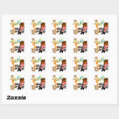 Forest Friends Vierkante Sticker (Vel)
