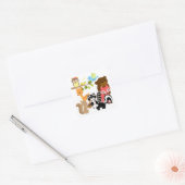 Forest Friends Vierkante Sticker (Envelop)
