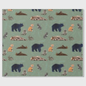 Forest Friends Wild Animals Wrapping Paper Cadeaupapier (Vlak)
