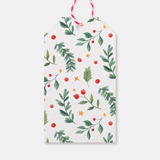 Forest Friends | wit | Vakantie Cadeaulabel (Achterkant)