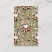 Forest Friends Woodland Baby shower Diaper Raffle Informatiekaartje (Achterkant)