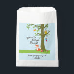 Forest Friends Woodland Cute 1st Birthday Party Bedankzakje<br><div class="desc">Dit schattige thema van bosmvrienden is perfect voor je eerste verjaardagsfeestje! Geweldig voor een schattig kind geboren in de lente,  of een beetje dat van dieren houdt. Een eerste verjaardagsthema past bij een bos avontuur!</div>