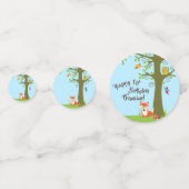 Forest Friends Woodland Cute 1st Birthday Party Confetti (Voorkanten)