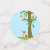 Forest Friends Woodland Cute 1st Birthday Party Confetti (Kleine voorkant)