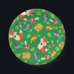 Forest Friends Woodland Cute 1st Birthday Party Papieren Bordje<br><div class="desc">Dit schattige thema van bosmvrienden is perfect voor je eerste verjaardagsfeestje! Geweldig voor een schattig kind geboren in de lente,  of een beetje dat van dieren houdt. Een eerste verjaardagsthema past bij een bos avontuur!</div>
