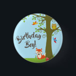 Forest Friends Woodland Cute 1st Birthday Party Ronde Button 3,2 Cm<br><div class="desc">Dit schattige thema van bosmvrienden is perfect voor je eerste verjaardagsfeestje! Geweldig voor een schattig kind geboren in de lente,  of een beetje dat van dieren houdt. Een eerste verjaardagsthema past bij een bos avontuur!</div>