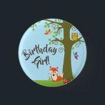 Forest Friends Woodland Cute 1st Birthday Party Ronde Button 3,2 Cm<br><div class="desc">Dit schattige thema van bosmvrienden is perfect voor je eerste verjaardagsfeestje! Geweldig voor een schattig kind geboren in de lente,  of een beetje dat van dieren houdt. Een eerste verjaardagsthema past bij een bos avontuur!</div>