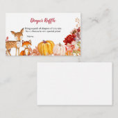 Forest Friends Woodland Luier Raffle Informatiekaartje (Voorkant / Achterkant)