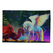 Forest Friends - Young Dragon and Young Pegasus Kussensloop (Achterkant)