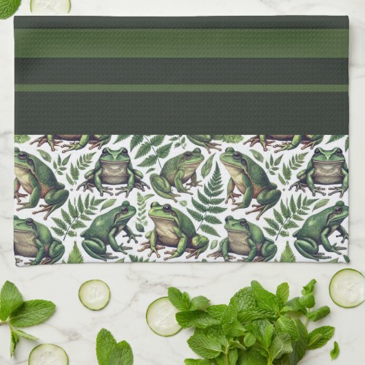 Forest Frogs-Mok Theedoek (Gevouwen)