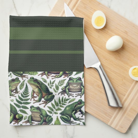 Forest Frogs-Mok Theedoek (Quarter Fold)