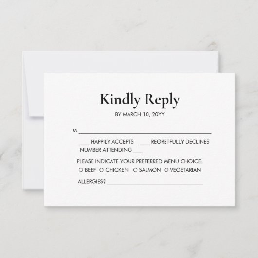 Forest Fun Bruiloft RSVP Kaart (Voorkant)