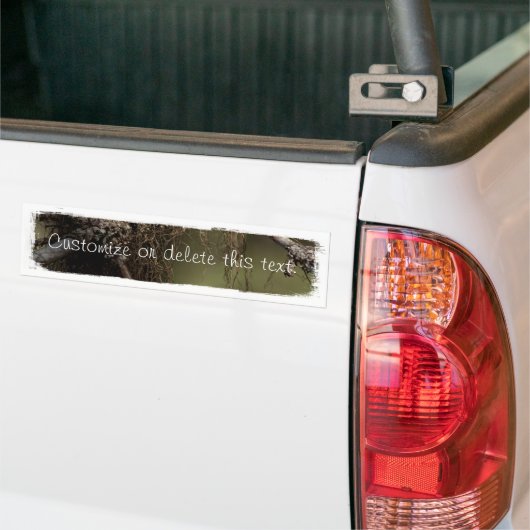 Forest Fuzz; Personaliseerbaar Bumpersticker (Op Truck)