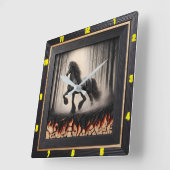 Forest Gallop: Gepersonaliseerde Friese verkoolde  Vierkante Klok (Hoek)