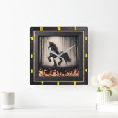 Forest Gallop: Gepersonaliseerde Friese verkoolde  Vierkante Klok (Huis)