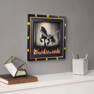 Forest Gallop: Gepersonaliseerde Friese verkoolde  Vierkante Klok