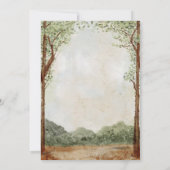 Forest Garden Baby shower bewerkbare uitnodiging (Achterkant)