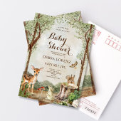 Forest Garden Baby shower bewerkbare uitnodiging