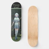 Forest Girl Anime, gameart Persoonlijk Skateboard (Voorkant)