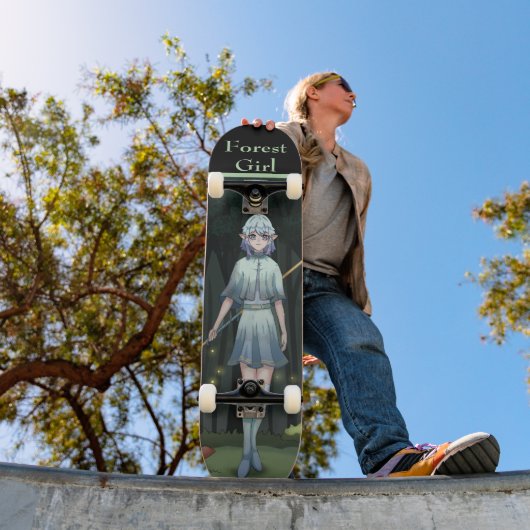 Forest Girl Anime, gameart Persoonlijk Skateboard (Buiten 1)