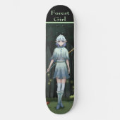 Forest Girl Anime, gameart Persoonlijk Skateboard (Voorkant)
