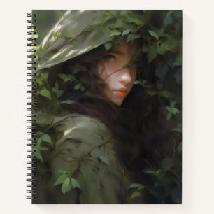 Forest Girl Anime Woman Notitieboek