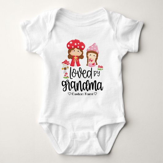 Forest Girl en Grandma - Logo van oma Romper (Voorkant)