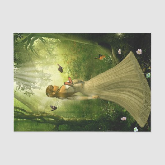 Forest Girl Tissuepapier (Voorkant)