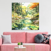 Forest Glade Canvas Afdruk (Insitu (Woonkamer))