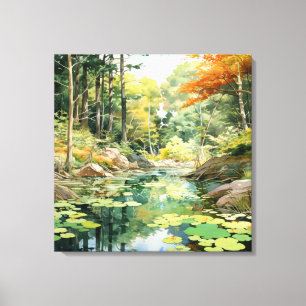 Forest Glade Canvas Afdruk