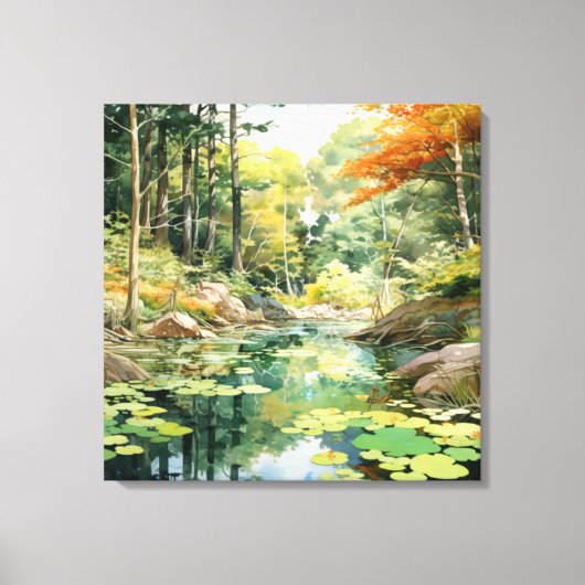 Forest Glade Canvas Afdruk (Voorkant)