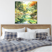 Forest Glade Canvas Afdruk (Insitu (Slaapkamer))