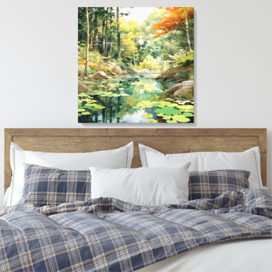 Forest Glade Canvas Afdruk (Insitu (Slaapkamer))