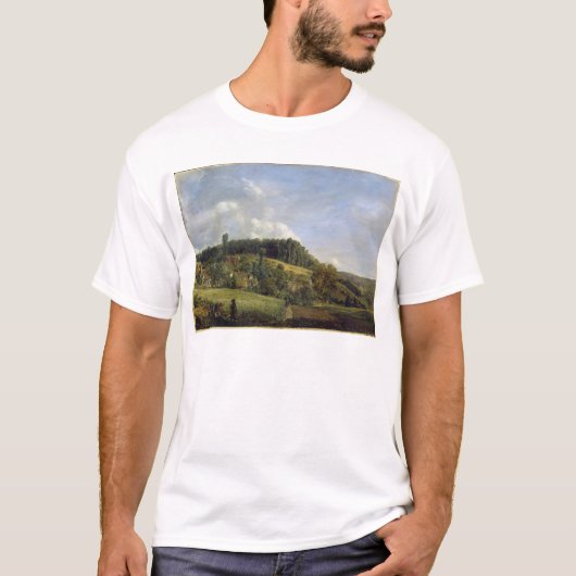 Forest Glade nabij een dorp, 1833 T-shirt (Voorkant)
