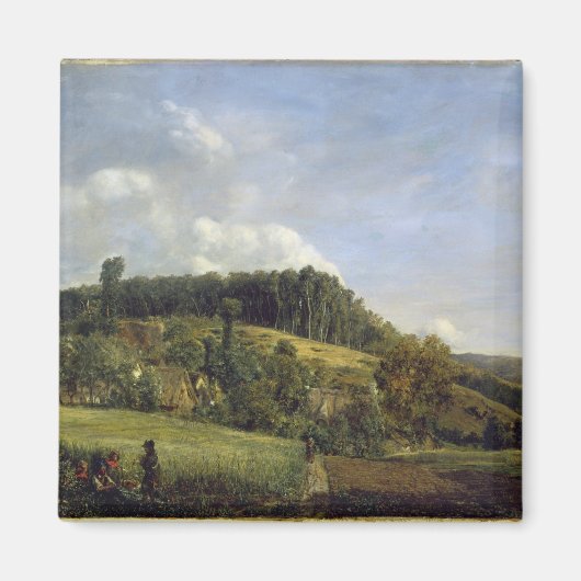Forest Glade, vlakbij een dorp, 1833 Magneet (Voorkant)