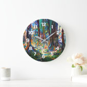 Forest Glas in lood Style  Grote Klok (Huis)