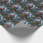 Forest Gnome op vijf uur tijd Cadeaupapier (Hoek)