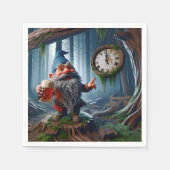 Forest Gnome op vijf uur tijd Servet (Voorkant)