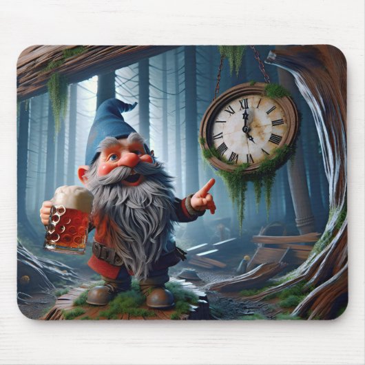 Forest Gnome, vijf uur Muismat (Voorkant)