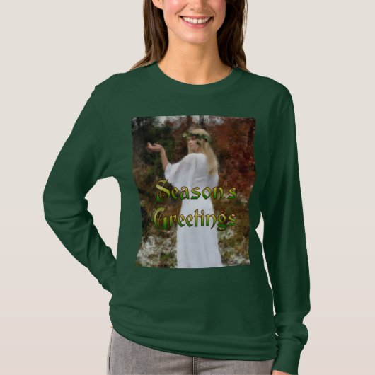 Forest Goddess - Seizoensgroeten T-shirt (Voorkant)